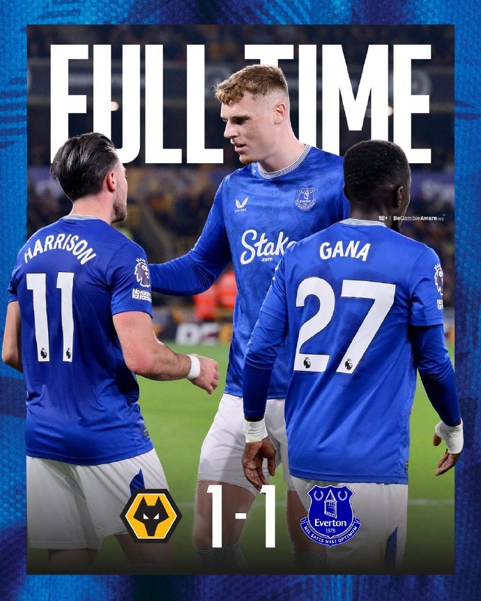 利记官方网站-狼队客场不敌埃弗顿,遭遇两连败